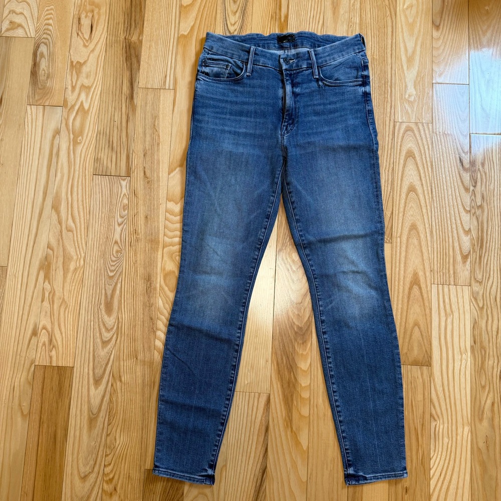 Mother The Looker Ankle Jeans Size 27 in We The Animals Medium Wash Skinny